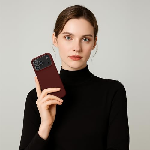 kwmobile Case Compatible with Apple iPhone 17 Pro Case - TPU Silicone Phone Cover with Soft Finish - Tawny Red by kwmobile - Image 5