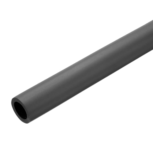 Image of uxcell Foam Tubing for Handle Grip Support, 22mm(7 /8 inch) ID 32mm(1 1 /4 inch) OD 1m Length Black