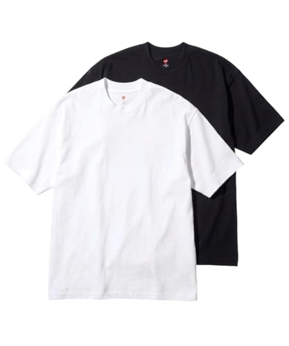 �yHanes�zCassetteChart�ʒ� US COTTON HALF MOCK NECK T-SHIRTS/UNISEX �Ή� US�R�b�g�� �n�[�t���b�N�l�b�N T �V���c 2P 126200130MULTIS