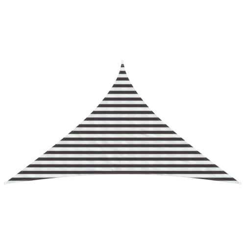 Voile d'ombrage triangulaire anti-UV et résistant au vent avec kit de fixation en inox