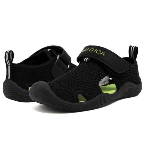 Image of Nautica Kids Water Shoes for Boys Girls Toddler Quick Dry Swim Shoes Aqua Socks Beach Pool Closed Toe Barefoot Summer Watershoes for Toddlers Size 5-12