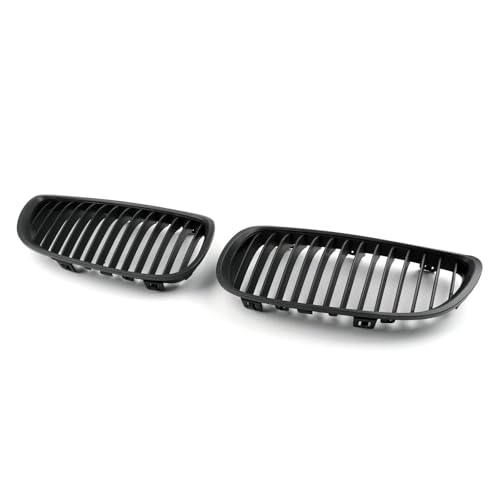 Calandre Avant pour BMW E92 E93 LCI 2006-2009 Grilles de Rein Noir Mat 1 Paire
