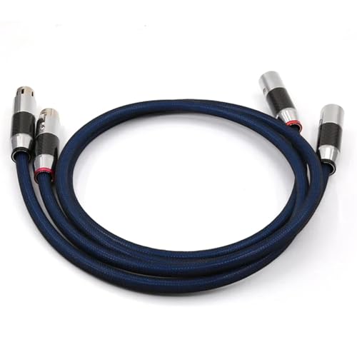 Cable de Audio XLR Plateado Silver Plated 0.5m miniatura 3
