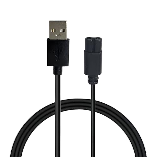 Image of Upix USB Mi Trimmer Charging Cable 1 Meter (3.2 Feet), Compatible Only for Mi Trimmer, Shavers, Body Groomers - (Please Match Cable Port before Ordering, Check Images) (Works with 5V USB Adapter)
