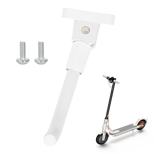 Pata de Cabra para Patinete Eléctrico Compatible con Xiaomi 1S/ M365/ Pro, Soporte de Patinete con Tornillos Soporte para Pies para Scooter, Accesorios de Piezas de Repuesto para Patinete (Blanco)