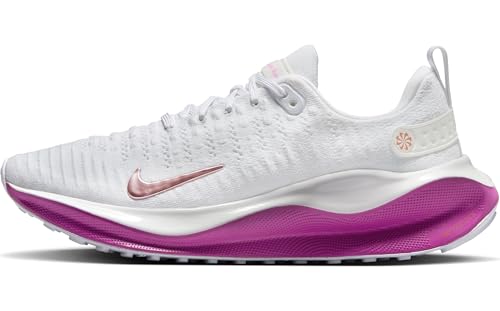 Nike Infinityrn 4 Straßenlaufschuh für Damen, Zapatillas de Correr en Carretera Mujer, White Mtlc Red Bronze Hot Fuchsia, 42.5 EU