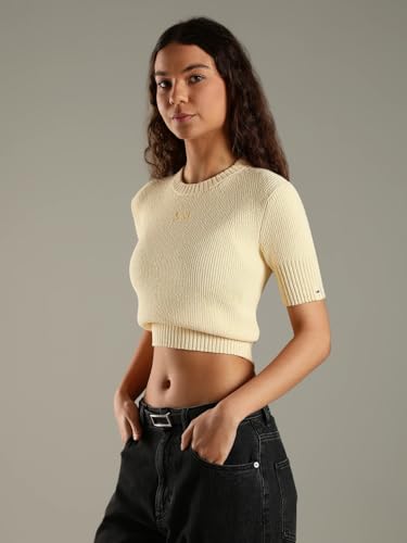 Image of Regular fit Polyester Crew Neck Pullover