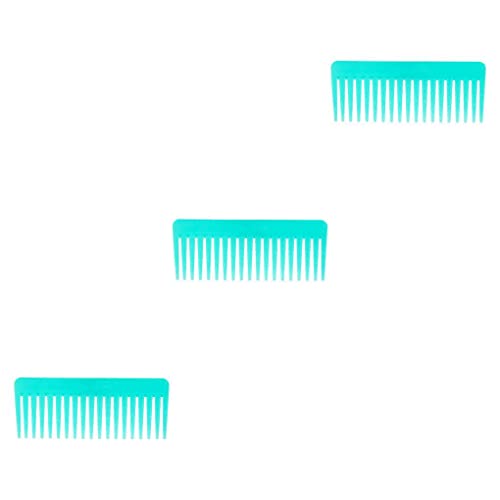 sdhiiolp 3 Satz von Styling Haarkamm Barbershop Werkzeuge Candy Color Modeling Supply Lake Blue Cover