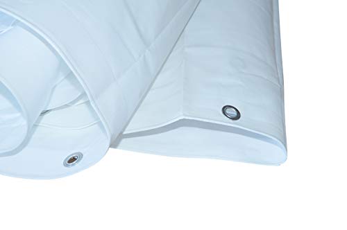Preisvergleich Produktbild Abdeckplane Gewebeplane 260g / m² weiß, 4 x 8m