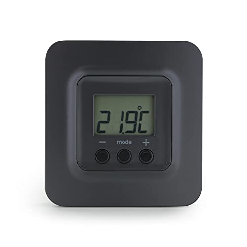 Delta Dore Thermostat d'ambiance sans Fil Tybox 5101 Black (Récepteur Non Fourni) - 6300052