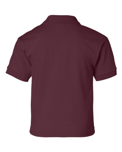 Polo Gildan Youth Dryblendjersey 8800B Cinza 50 50, Maroon, Medium