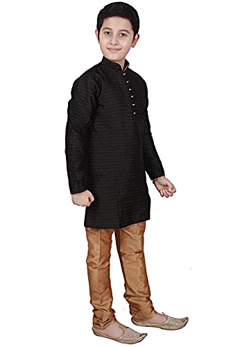 Kid's Indian Clothing Traditional Wear Silk Kurta Sets for Boys | Pack Of 1 (S-129)4