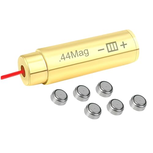 GOTICAL - .44 Magnum Boresight with Red Laser, Reduce Wasted cartridges and Shells, Battery Pack, Carrying case, Reliable and Durable,