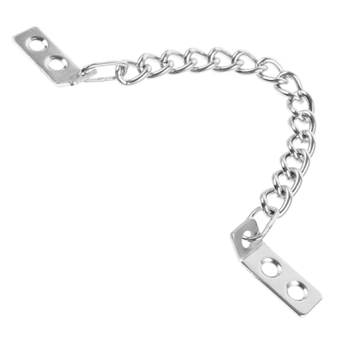 DOITOOL 防犯にな属製セキュリティドアチェーン 耐久性に優れ簡単取付 玄関やキャビネット扉用後付けロック 開け不要の防盗チェーンで 確