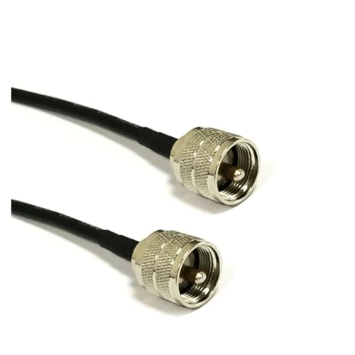 Cable RG58 UHF PL259 macho con terminal de cola de puente recto flexible de 100cm