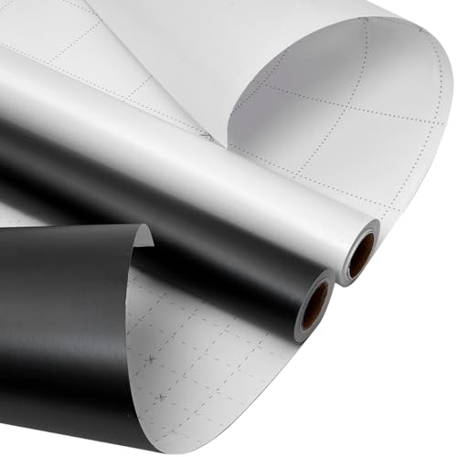 2 Rollen 43 cm x 8 m Geburtstagsgeschenkpapier, schwarz-wei...