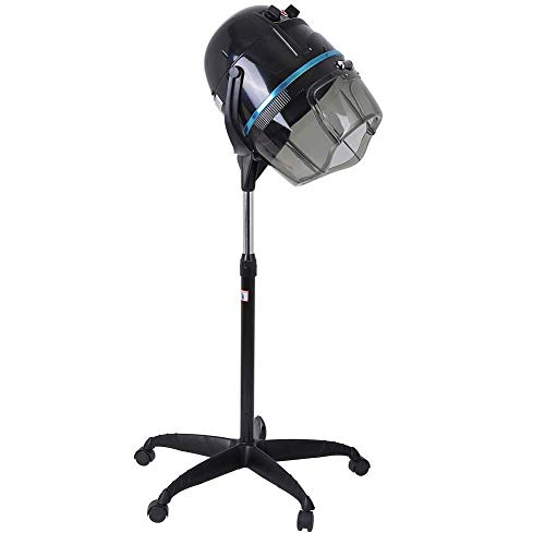 Trockenhaube Haartrockner Haartrockenhaube Haube mit Standfuß Weiß Stativ, für die Körperpflege zu Hause oder im Salon