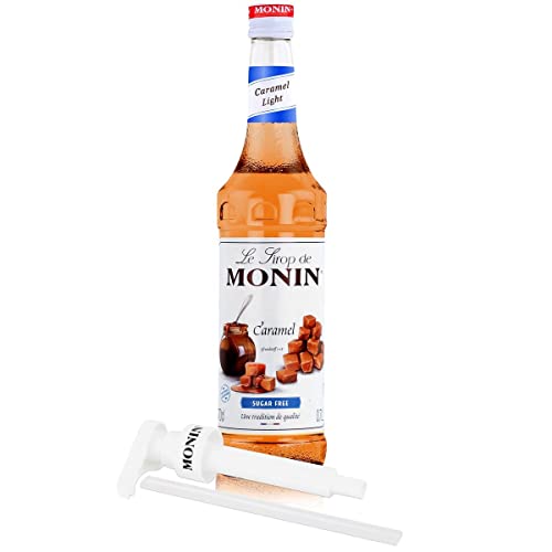 Monin Caramel Light 1*0,7 Liter inkl. einer Monin Dosierpumpe