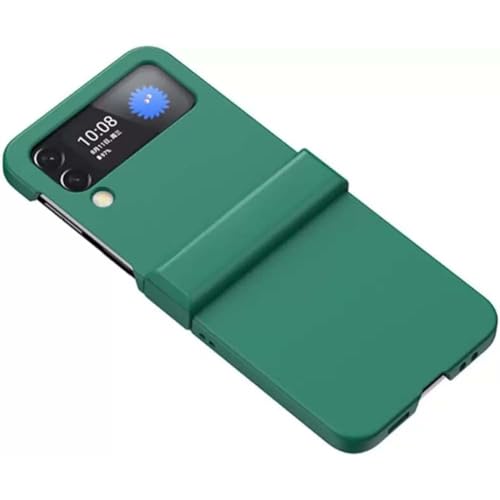 Image of Scalebee Polycarbonate Back Cover for Samsung Galaxy Z Flip 4 / Flip4 5G Foldable Hinges Hard Protective Ultra Slim Case Cover Skin Feel Shock Proof (Green)