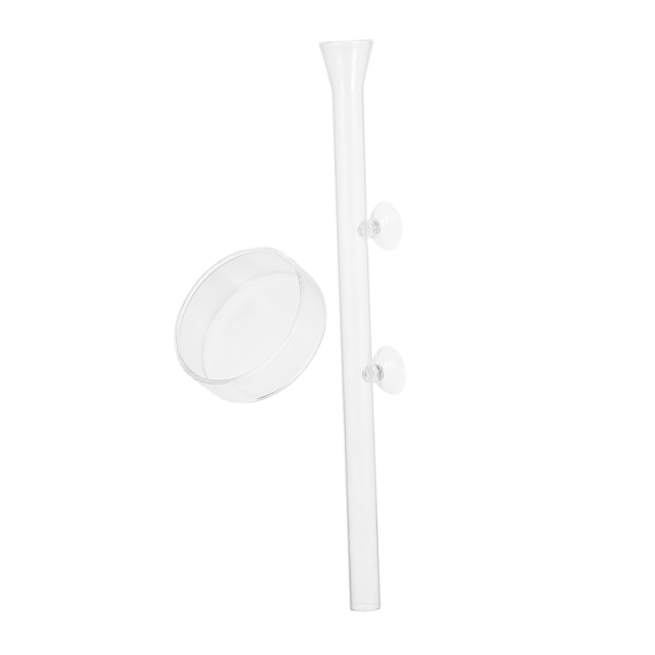 COSMEVIVI Practical Aquarium Feeder Tube Set Sturdy Acrylic Material for Fish Shrimp