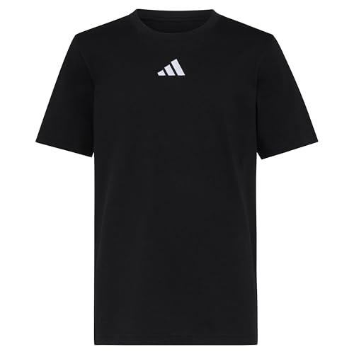 adidas Boys' Short Sleeve Small Embroidered Logo Tee Shirt - Main Image