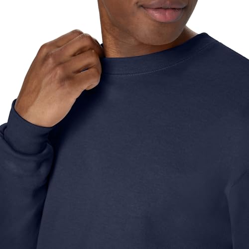 Hanes Men's EcoSmart Sweatshirt, Navy, Large - image 4