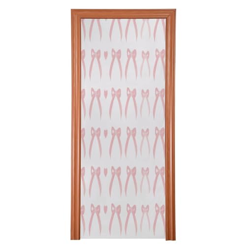 FLildon Cute Bows Door Cover Decoration, Party Accessory Porch Decor for Festive Ornament Room Door Covers 35 x 79 Inch
