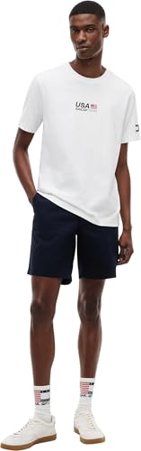 Tommy Hilfiger Herren T-Shirt Kurzarm US SailGP Graphic aus Baumwolle, Weiß (White), XL – Ansicht 4