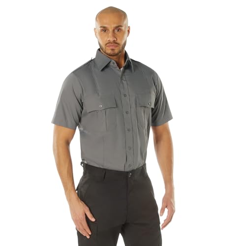 Chemise uniforme Rothco manches courtes grise taille 2XL pour homme