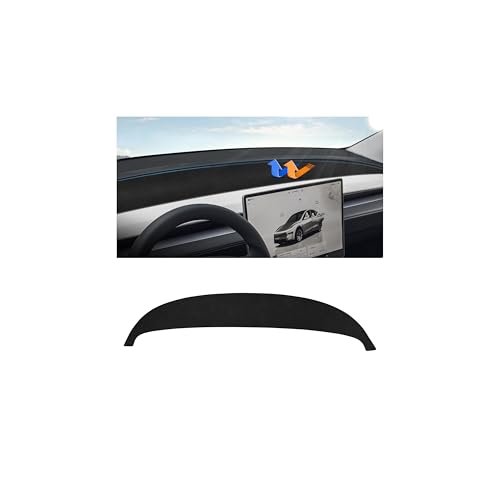 Autorder Dashboard Cover Mat for Tesla Model Y 2025 2026 Accessories Dash Cover Upgrade Flannel Dash Mat Sunshade Glare UV Rays Protector