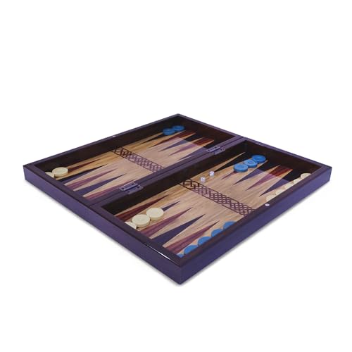 Jeu de backgammon décoratif Biggdesign Bloom idée cadeau originale boîtier mdf aimanté - 4