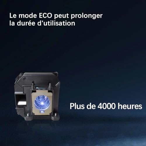 Poxtedsr Replacement Projector Bulb Lamp Compatible with Epson V13H010L61 eb-2020 eb-2060 eb-420 eb-421i eb-425w eb-426wi eb-905 eb-93 eb-93e eb-93h eb-95 eb-96w eb-430 eb-430lw eb-431i - Image 3
