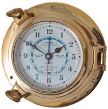 Brass Porthole Tide Clock