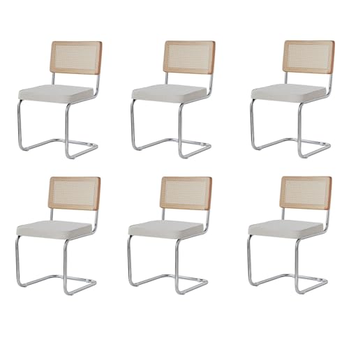 Benyled Pack 6 Sillas De Comedor Estilo Nórdico Silla Escandinava Sillas De Cocina Modernas Con Respaldo De Madera Maciza De Ratán Y Asiento Tapizado Blanco Polar Benyled Pack 6 Sillas De Comedor Estilo Nórdico Silla Escandinava Sillas De Cocina Modernas Con Respaldo De Madera Maciza De Ratán Y Asiento Tapizado Blanco Polar