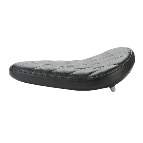 Asiento individual de cuero negro con acabado premium vintage para proyectos CB