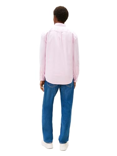 Image of Tommy Hilfiger Men's Long Sleeve Oxford Shirts in Regular Fit, Men's Button Down Shirts, Also Available in Big and Tall