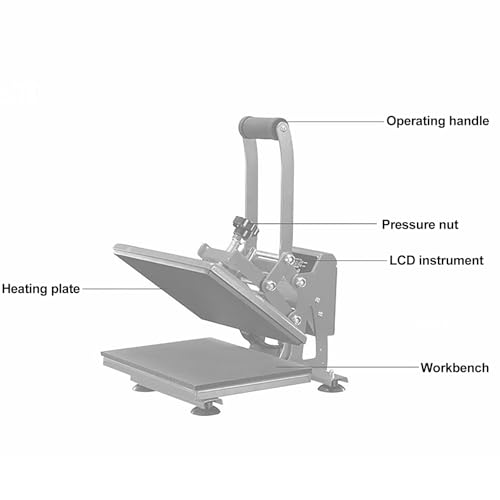 Heat Press Machine for T Shirts, Shirt Press Machine, 9x12in miniatura 2