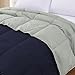 Modern Threads Down Alternative Reversible Comforter Navy/Silver Queen