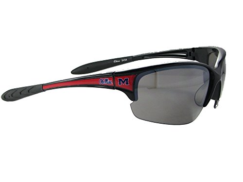 Mississippi Rebels Ole Miss Black Red Elite Sport Sunglasses S7JT