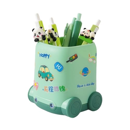 Utilice el portalápices ampliamente utilizado - carrito de escritorio, soporte para lápices | Organizador en forma de coche, caja de almacenamiento de estacionamiento para niños, placas escolares