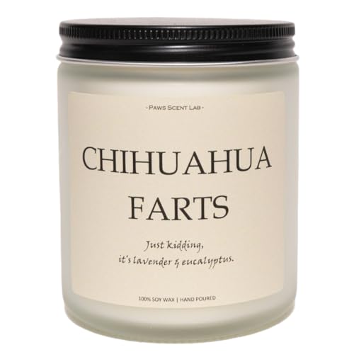 Chihuahua Gifts & Decor, Chihuahua Gifts for Women, Dog Farts Candle - Lavender &...