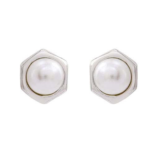 See full amazon price history chart for Gehena By Estele - Rhodium tone Pearl Hexagon Stud Earrings Gehena By Estele - Rhodium tone Pearl Hexagon Stud Earrings (B08HR5KML6) Amazon Price History, Amazon Price Tracker
