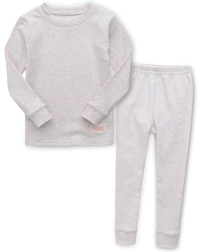 Image of Vaenait 6M-12Y Toddler Kids Super Soft Lightweight Breathable Modal Cotton Melange Sleepwear Pajamas Set