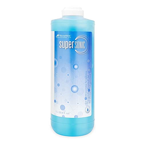 Gel Conductor Supersonic 1000 ml - Gel ultrasonidos para uso profesional (ultrasonidos, electroestimulación, etc.)
