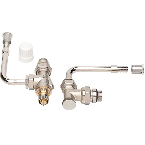 Danfoss - Kit de raccordement radiateur en PER - Kit raccordement radiateur 75mm equerre inversé - PER à sertir Ø16