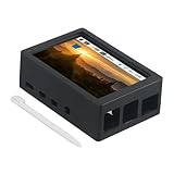 3 5 Zoll 320 x 480 Resistiver Touchscreen Monitor mit ABS-Schutzhülle, unterstützt SPI 125 MHz Signaleingang, kompatibel mit Pi 4 Modell B, Bildwiederholrate 50 fps (A)