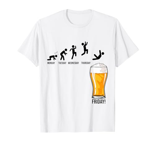 Lunes Martes Día de la semana Bebida Bebedero Cerveza artesanal Camiseta