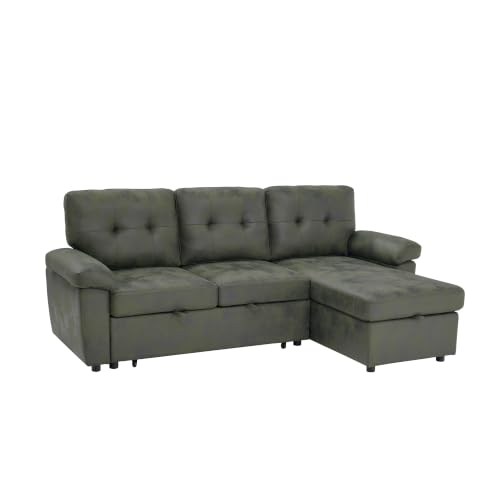 Image of KEIKI 88.5 inch Sectional Sleeper Sofa with Pull Out Bed,