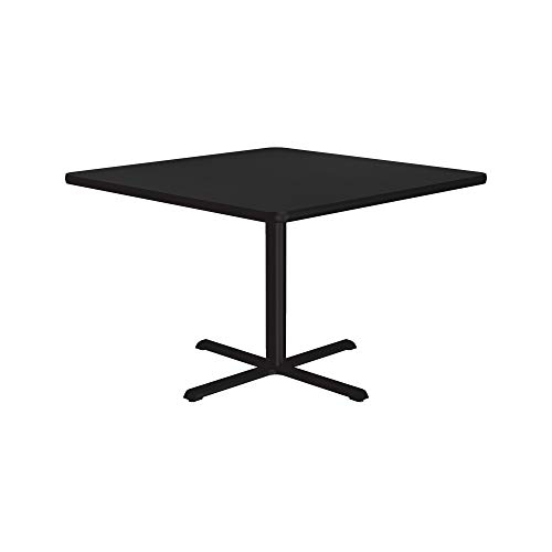Correll Bxt36S-07 Black Granite Top And Black Base Square Bar, Café And Break Room Table, 36" #TOP2