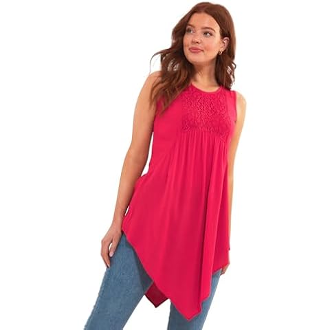 Joe Browns Pink Lace Front Tunic Top Cover